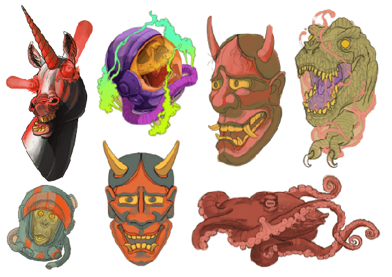 Black Magic Tattoo designs.