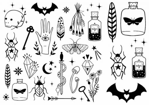 Magiska tatueringar Magic engångstatueringar