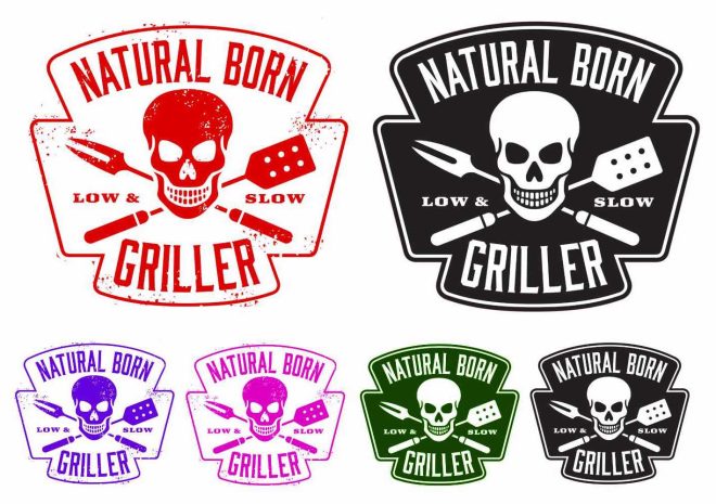 Natural Born Griller tattoo - Buy fake tattoos with good quality and fast delivery - likeink.se
