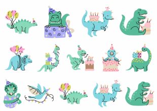 Celebrate birthday with temporary tattoos from Like ink + dinosaurs.
