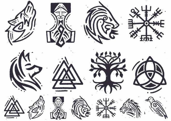 Viking Celtic tattoo symbols, Viking fake tattoos from Like ink.